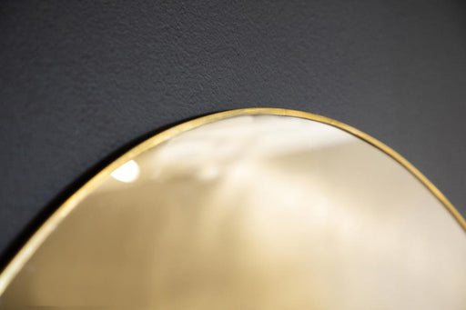 Hermione - Round Wall Mirror - Gold - Simple Home Plus