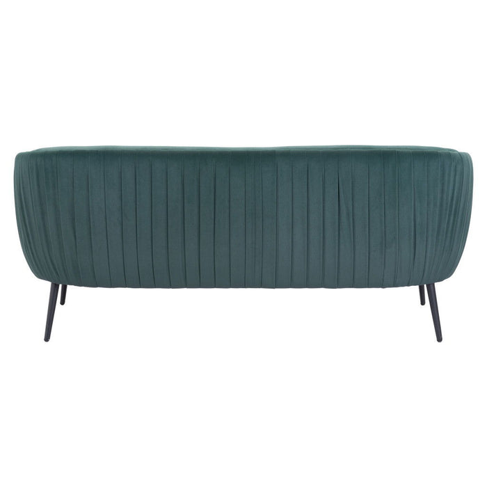 Sofa Velvet With Black Legs - Green