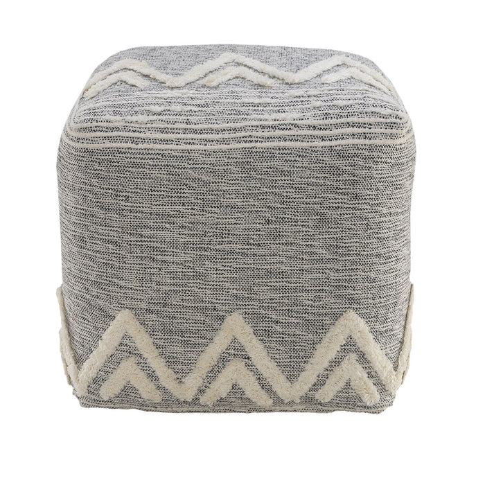 Polyester Ottoman - Gray