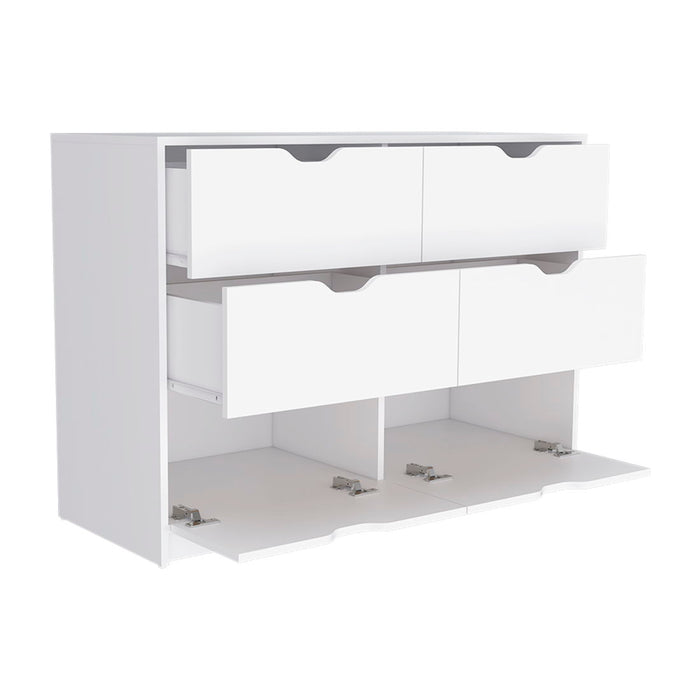 Dresser 4 Drawer - White