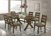 Alston - Rustic Trestle Dining Room Set - Simple Home Plus