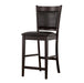 Jaden - Upholstered Counter Height Stools (Set of 2) - Black And Espresso - Simple Home Plus