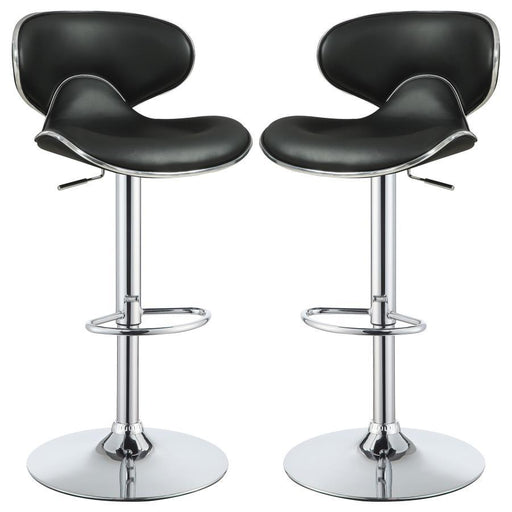 Edenton - Upholstered Adjustable Height Bar Stools (Set of 2) - Simple Home Plus