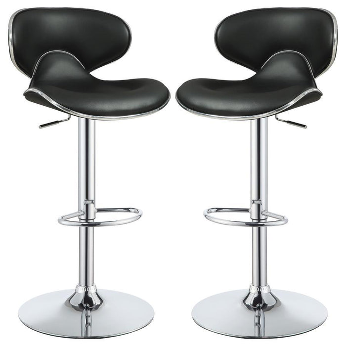 Edenton - Upholstered Adjustable Height Bar Stools (Set of 2) - Simple Home Plus