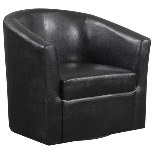 Turner - Upholstery Sloped Arm Accent Swivel Chair - Simple Home Plus