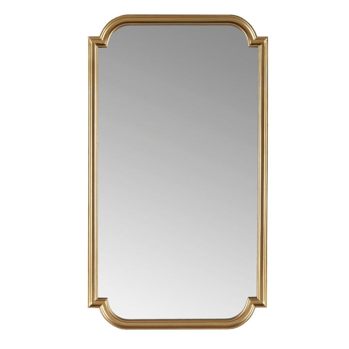 Adelaide - Gold Scalloped Wood Wall Mirror - Gold