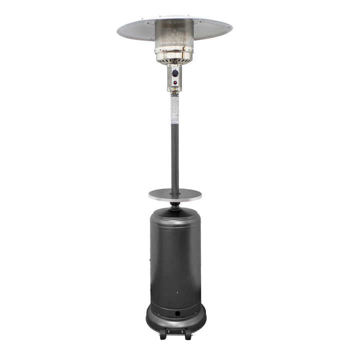 48000 Btu Steel Propane, Cylindrical Pole Standing Patio Heater - Silver