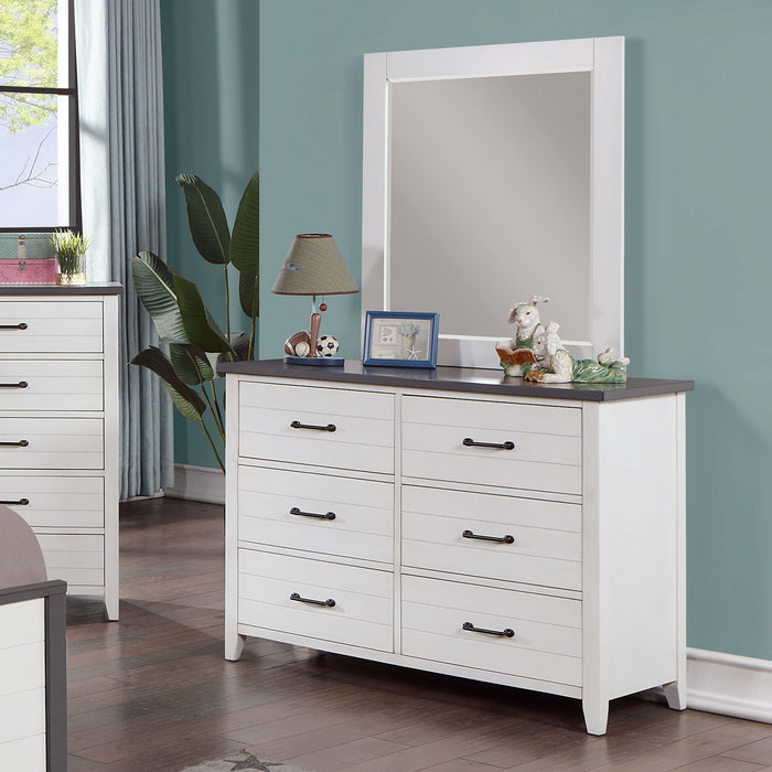 Priam - Dresser - White / Gray