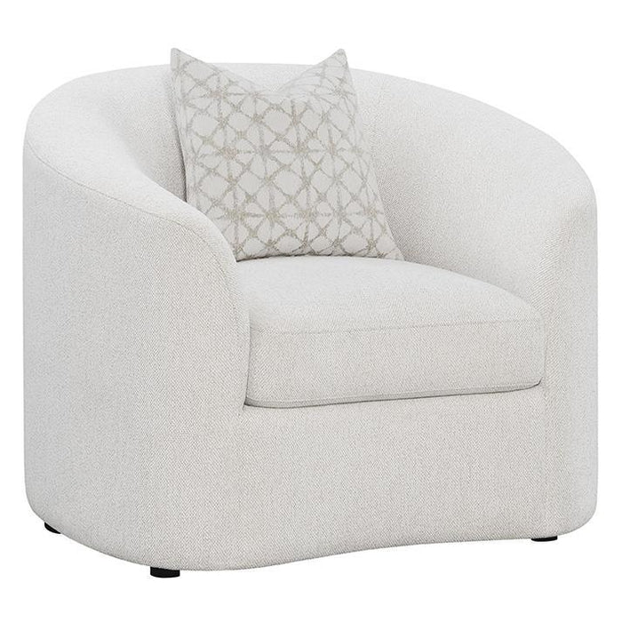 Rainn - Upholstered Tight Back Chair - Latte - Simple Home Plus