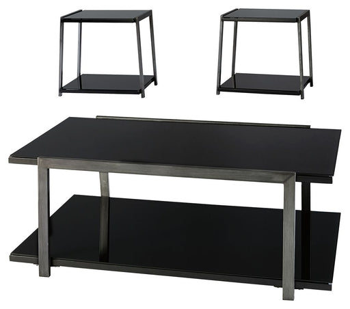 Rollynx - Black - Occasional Table Set (Set of 3) - Simple Home Plus