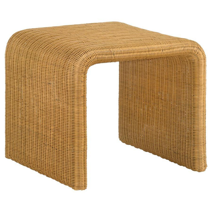 Juanita - Square Rattan End Table - Natural - Simple Home Plus