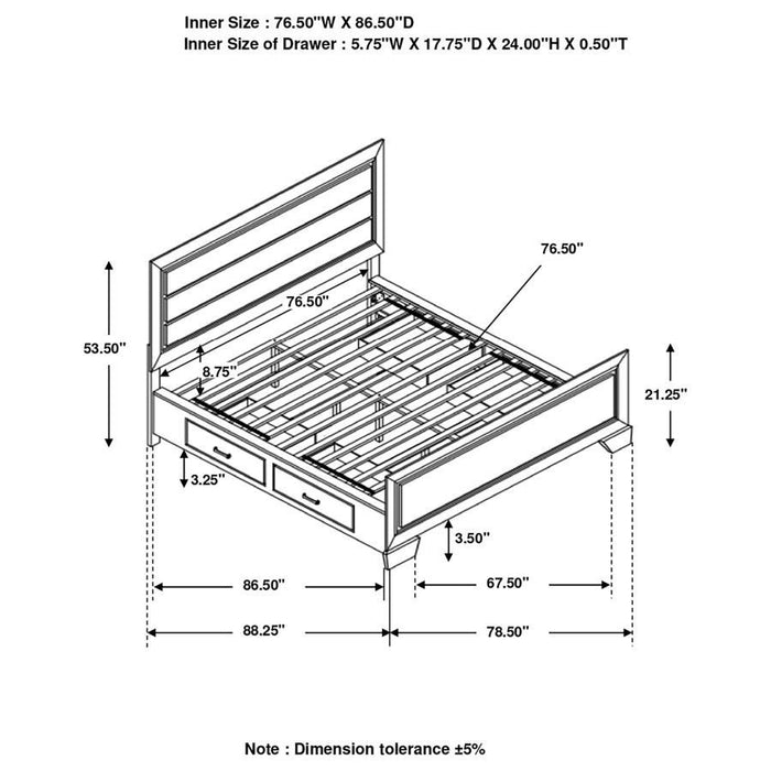 Kauffman - Storage Bed - Simple Home Plus