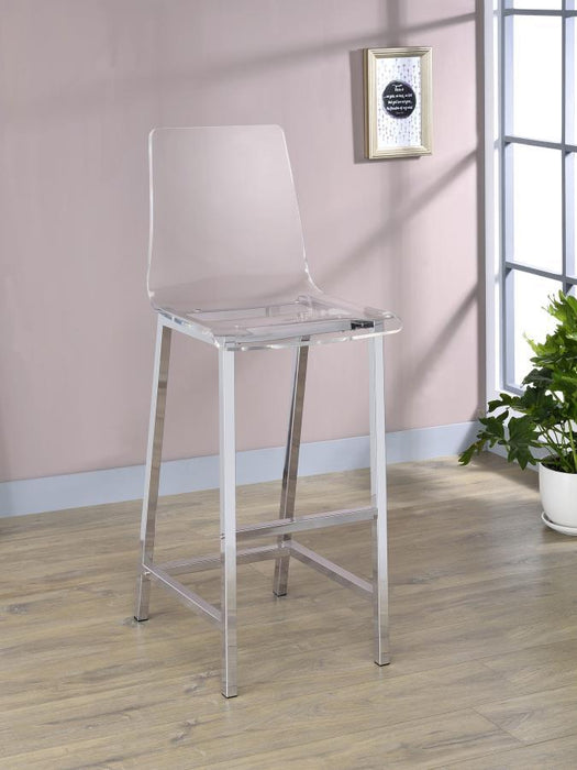 Juelia - Chrome Stools (Set of 2) - Simple Home Plus