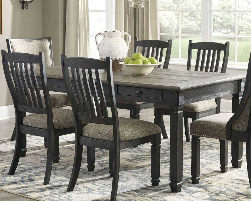 Tyler - Black / Gray - Rectangular Dining Room Table - Simple Home Plus