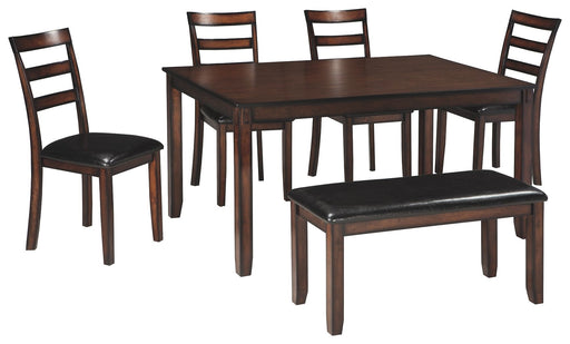 Coviar - Brown - Dining Room Table Set (Set of 6) - Simple Home Plus