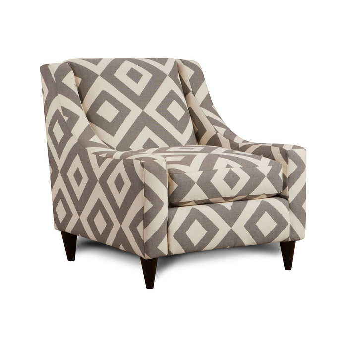 Parker - Chair - Gray / Pattern Fabric - Simple Home Plus