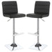 Bianca - Square Upholstered Adjustable Bar Stools (Set of 2) - Simple Home Plus