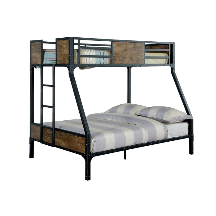 Clapton - Twin Bed With Workstation - Black - Simple Home Plus