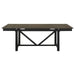 Malia - Rectangular Dining Table With Refractory Extension Leaf - Black - Simple Home Plus