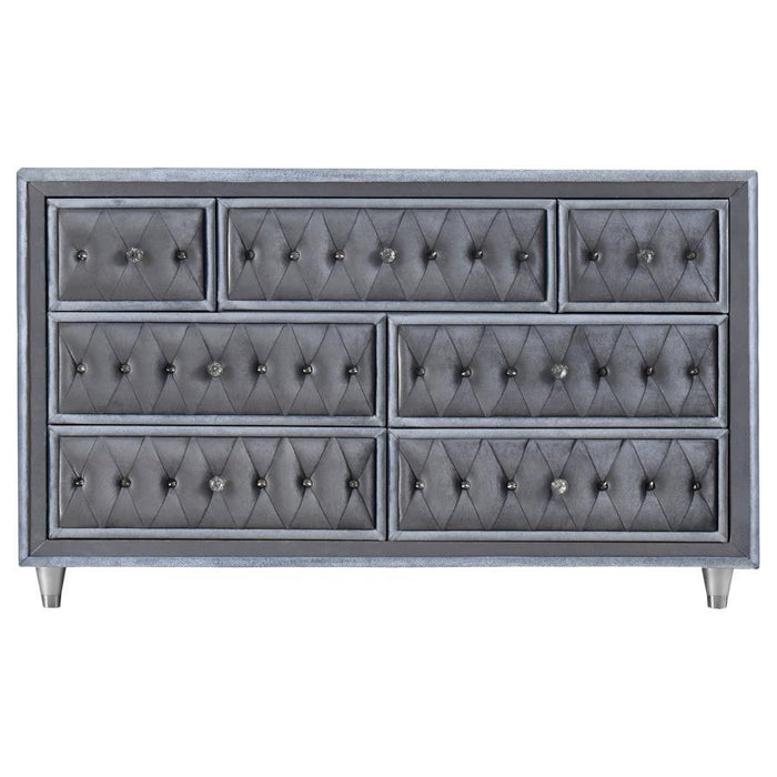 Antonella - 7-Drawer Upholstered Dresser - Simple Home Plus