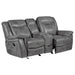 Conrad - Upholstered Motion Loveseat - Cool Gray - Simple Home Plus