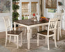 Whitesburg - Brown / Cottage White - Dining Room Side Chair (Set of 2) - Simple Home Plus