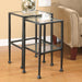 Leilani - 2 Piece Glass Top Nesting Tables - Black - Simple Home Plus