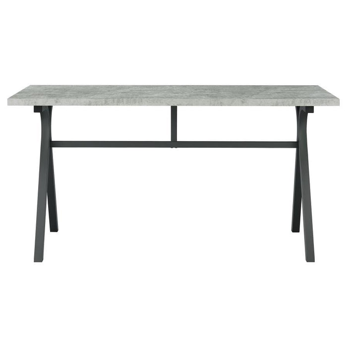 Tatum - Engineered Wood Top Writing Desk - Cement