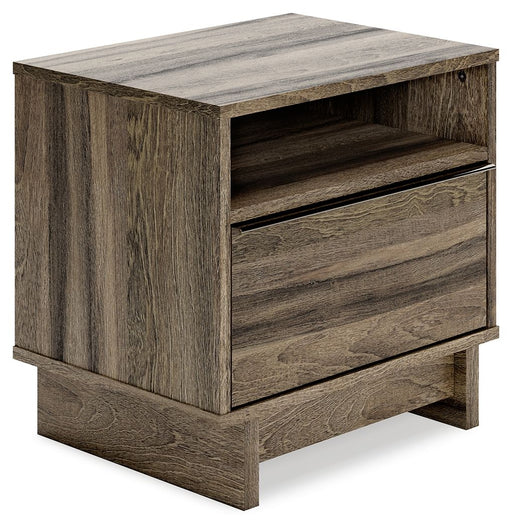 Shallifer - Brown - One Drawer Night Stand - Simple Home Plus