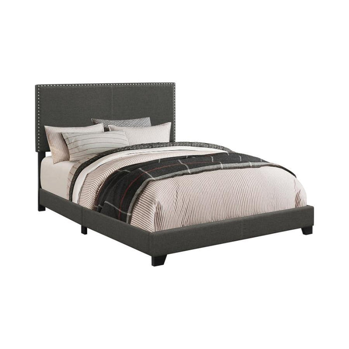 Boyd - Upholstered Bed with Nailhead Trim - Simple Home Plus