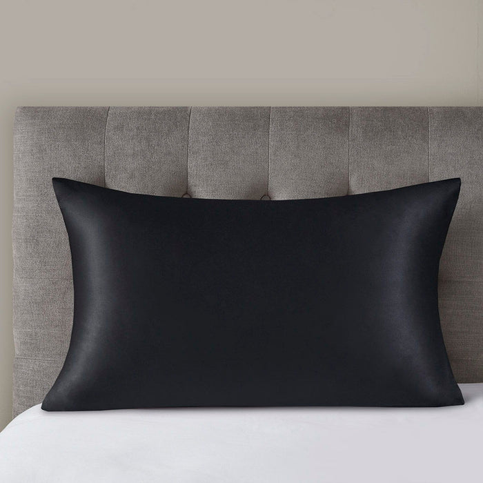 Silk - 100% Mulberry Single Standard Pillowcase - Black