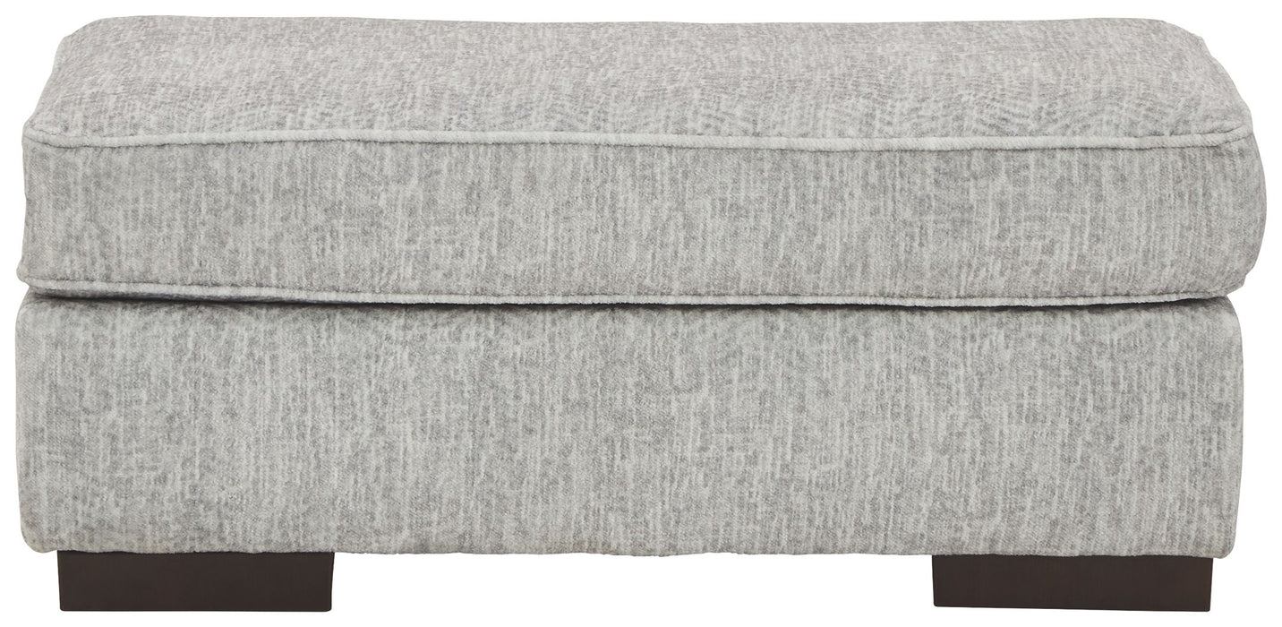 Mercado - Pewter - Ottoman - Simple Home Plus