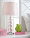 Letty - Pink - Crystal Table Lamp - Simple Home Plus