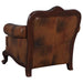 Victoria - Rolled Arm Chair - Tri-Tone And Brown - Simple Home Plus