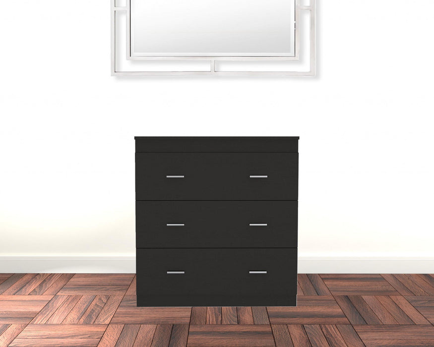 Wengue Three Drawer Dresser - Black