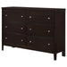 Carlton - 6-Drawer Rectangular Dresser - Cappuccino - Simple Home Plus