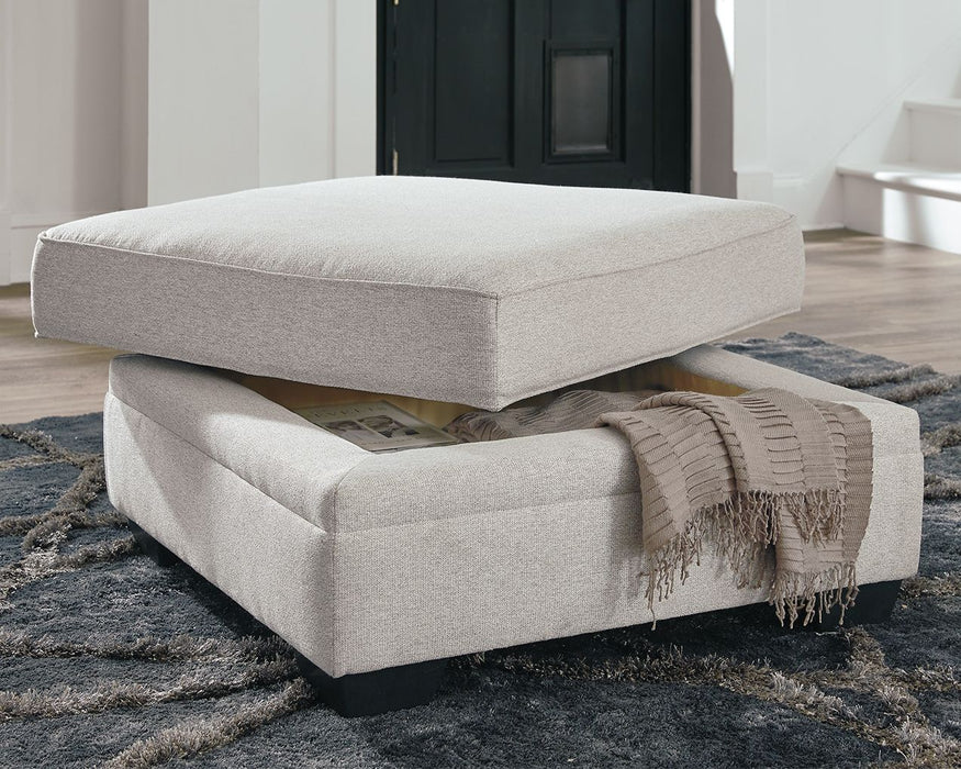 Dellara - Chalk - Ottoman With Storage - Simple Home Plus