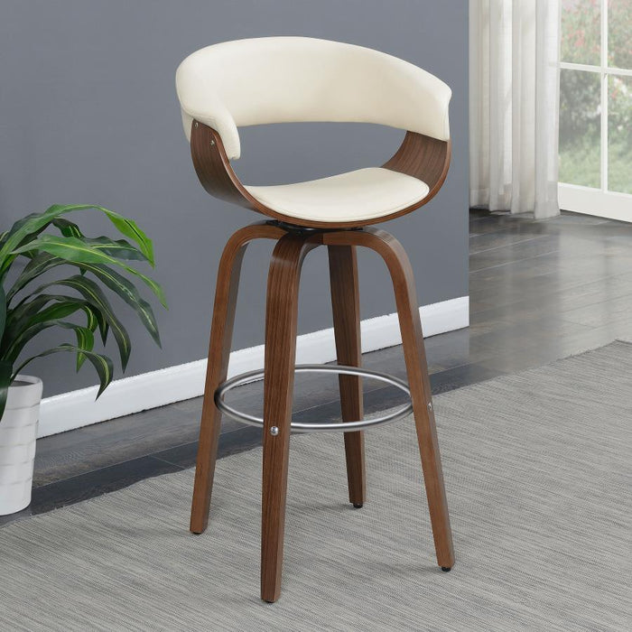 Zion - Upholstered Swivel Bar Stool - Simple Home Plus