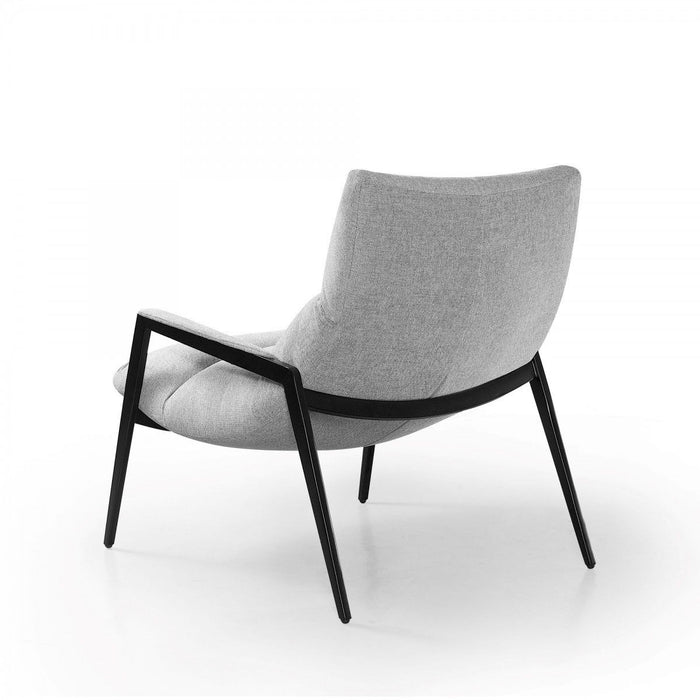 Solid Color Arm Chair - Gray / Black