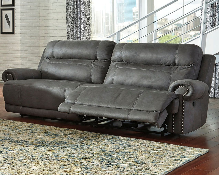 Austere - Gray - 2 Seat Reclining Sofa - Simple Home Plus