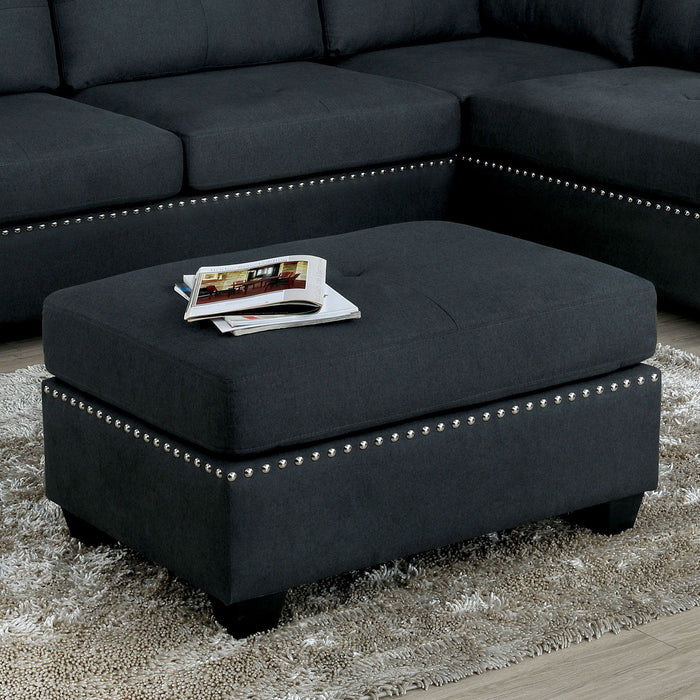 Lita - Ottoman - Gray - Simple Home Plus