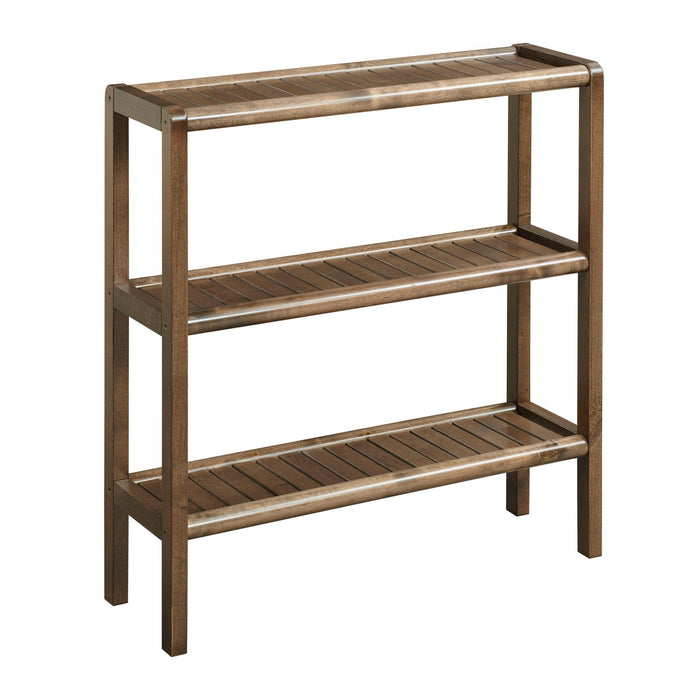 Versatile Shoe Rack Shelving Unit - Walnut