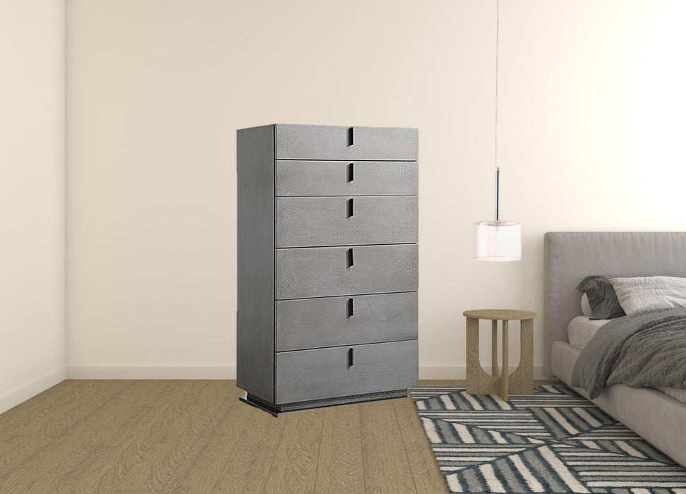 Six Drawer Chest - Gray