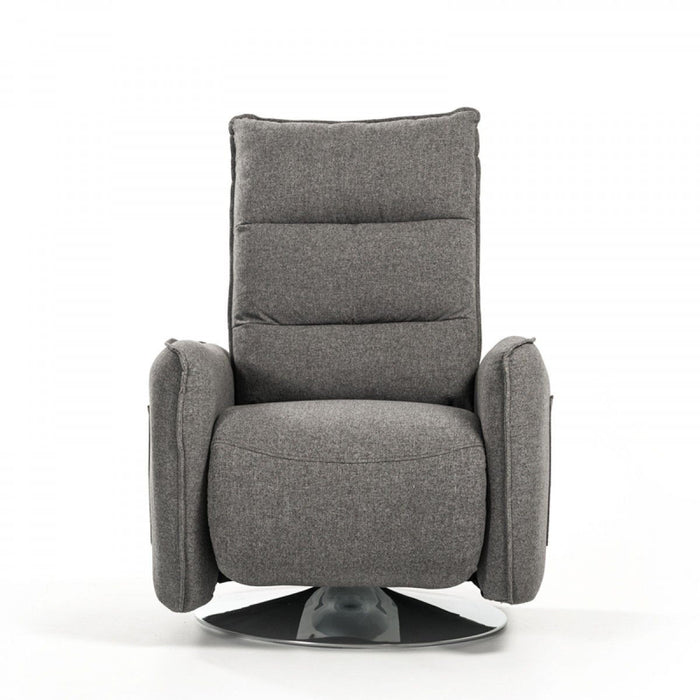 Fabric Modern Recliner Chair - Gray