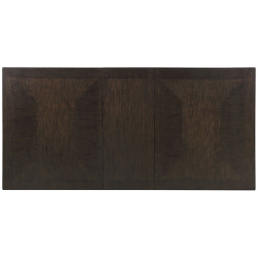 Caterina - Dining Table With X Leaf - Dark Walnut / Beige - Simple Home Plus