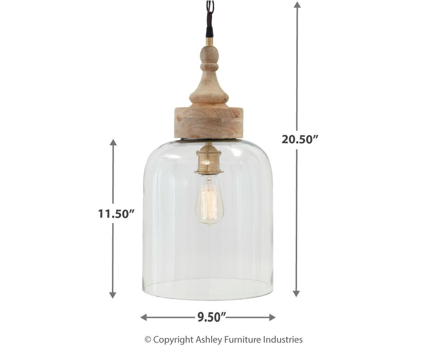 Faiz - Transparent - Glass Pendant Light - Simple Home Plus