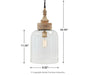 Faiz - Transparent - Glass Pendant Light - Simple Home Plus