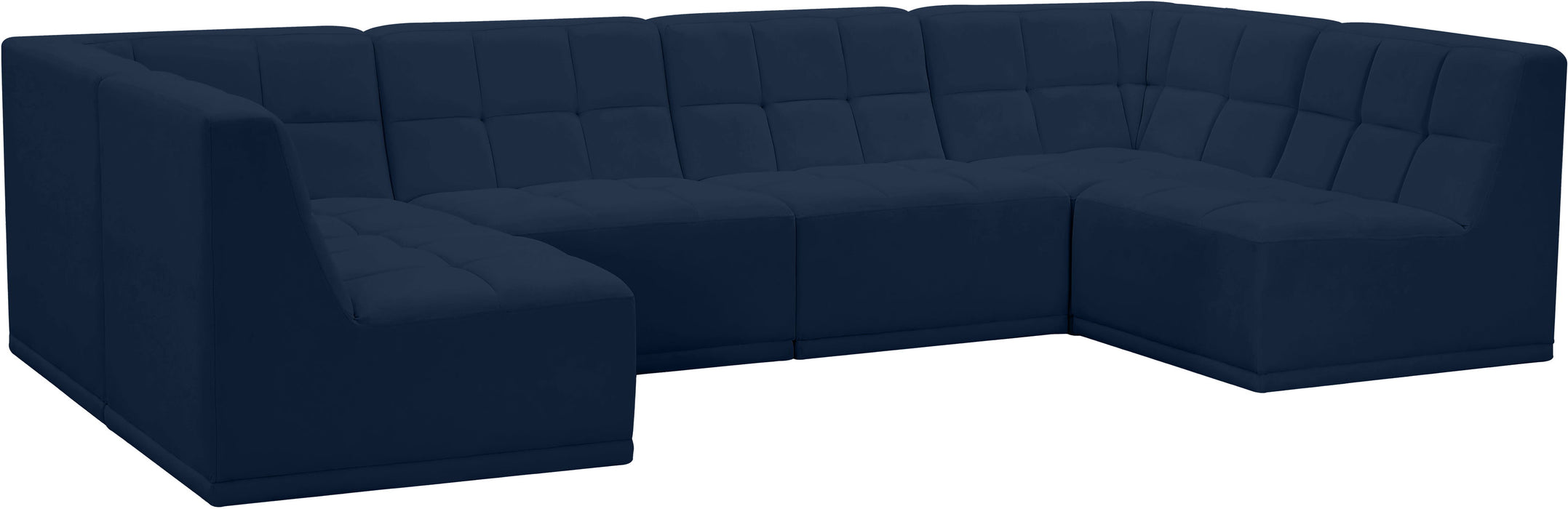 Relax - Modular Sectional 6 Piece - Navy