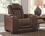 Backtrack - Chocolate - Pwr Recliner/Adj Headrest - Simple Home Plus