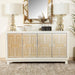 Voula - Rectangular 4-Door Accent Cabinet - White And Gold - Simple Home Plus